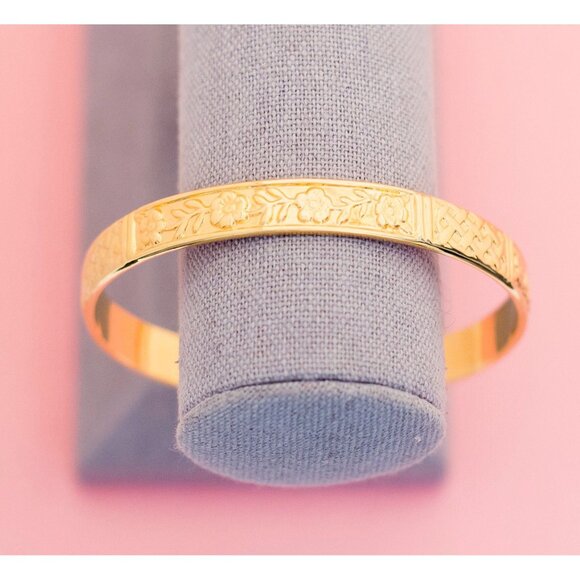 Victorian Vintage Statement Bangle Bracelet | 8.5 Inch | H17 - Picture 2 of 3